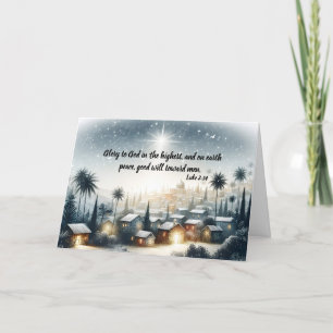 Tarjeta Festiva Navidades de Star Over Stillness