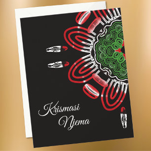 Tarjeta Festiva Navidades de Swahili