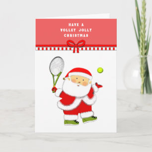 Tarjeta Festiva Navidades de tenis