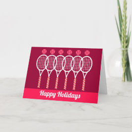 Tarjeta Festiva Navidades de tenis