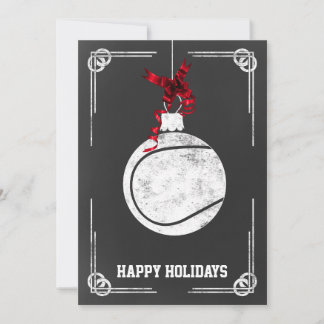 Tarjeta Festiva navidades de tenis de pizarra