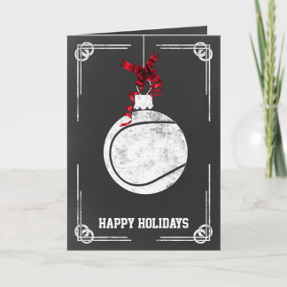 Tarjeta Festiva navidades de tenis de pizarra