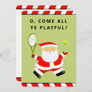 Tarjeta Festiva Navidades de tenis únicos