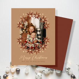 Tarjeta Festiva Navidades de Terracotta Boho
