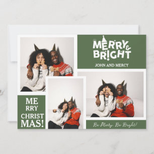 Tarjeta Festiva Navidades de tipografía simples y elegantes