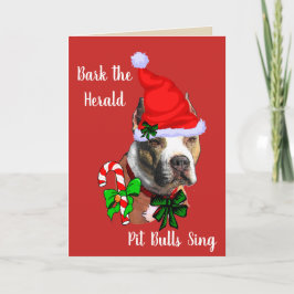 Tarjeta Festiva Navidades de Toros de Cute Pit