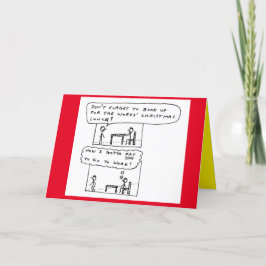 Tarjeta Festiva Navidades de trabajo divertidos Fiesta Personaliza