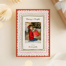 Tarjeta Festiva Navidades de tramas capilares caprichosos