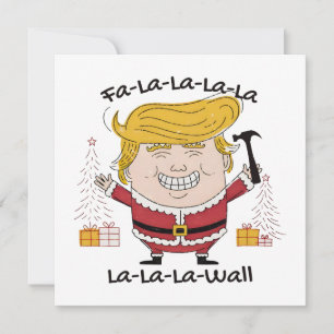 Tarjeta Festiva Navidades de Trump