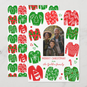 Tarjeta Festiva Navidades DE UGLY, FOTO DE Personalizado GASTRONÓM