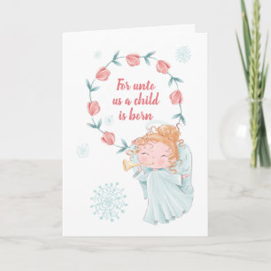 Tarjeta Festiva Navidades De Unto Us Angel