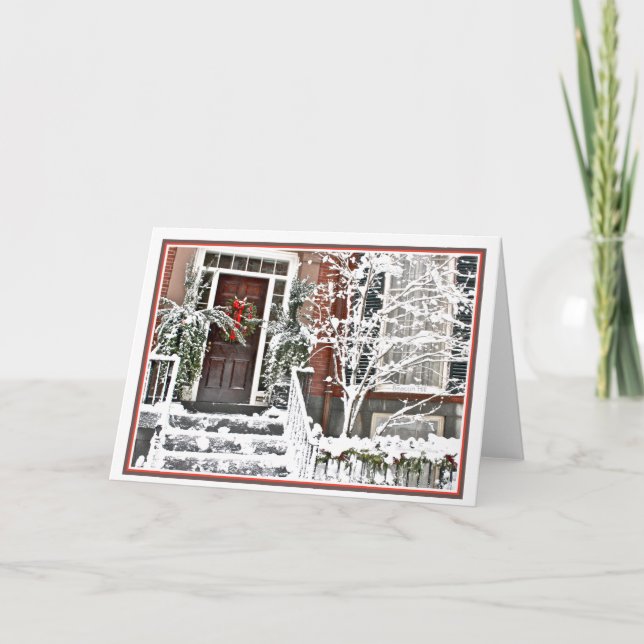 Tarjeta Festiva Navidades de vacaciones en Beacon Hill: MAMÁES de  (Anverso)