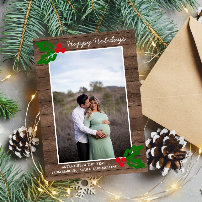 Tarjeta Festiva Navidades de vacaciones familiares felices (Subido por el creador)