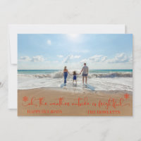 Navidades de vacaciones tropicales en la playa