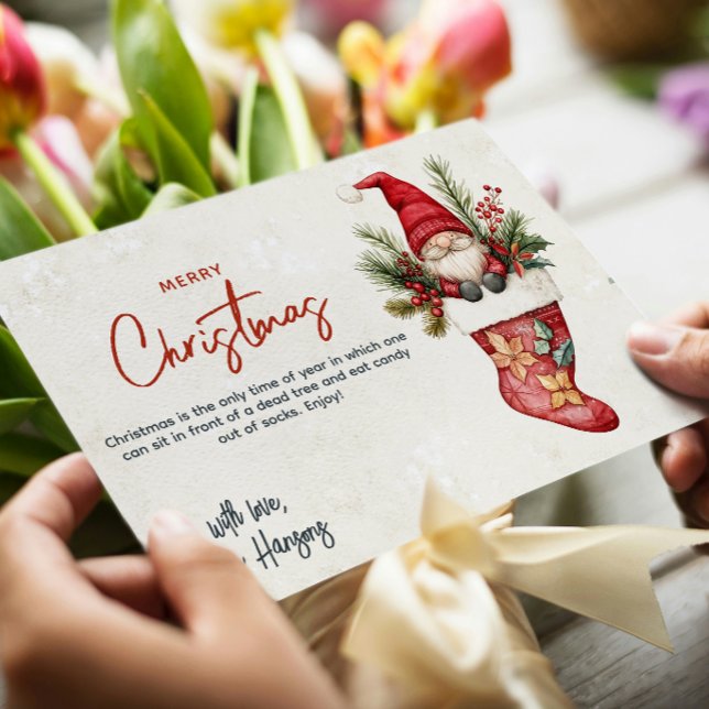 Tarjeta Festiva Navidades de valores de Santa Merry Personalizado  (Subido por el creador)