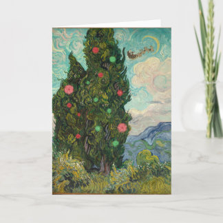 Tarjeta Festiva Navidades de Van Gogh