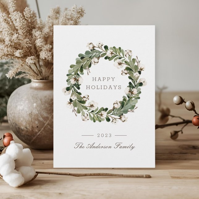 Tarjeta Festiva Navidades de verificación de búfalo de salvia Wrea (Subido por el creador)