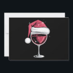 Tarjeta Festiva Navidades de Vidrio Rojo Navidades divertidos navi<br><div class="desc">Navidades de Vidrio Rojo Navidades divertidos navidad Santa</div>