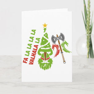 Tarjeta Festiva Navidades de Viking Valhalla