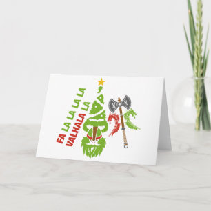 Tarjeta Festiva Navidades de Viking Valhalla