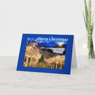 Tarjeta Festiva Navidades de viñedos