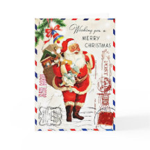 Navidades de Vintage Cute Santa Claus