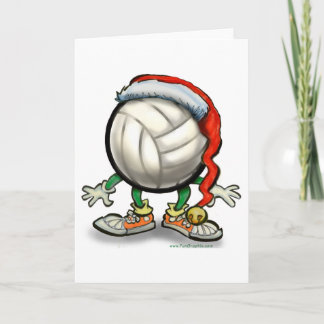 Tarjeta Festiva Navidades de voleibol