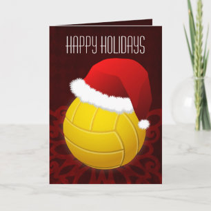 Tarjeta Festiva navidades de voleibol