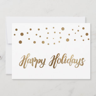Tarjeta Festiva Navidades de White Gold Happy Holidays Company
