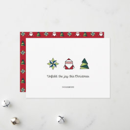 Tarjeta Festiva Navidades de White Origami