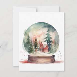 Tarjeta Festiva Navidades de Wonderland Wonderland Glass Ball