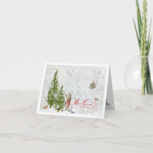 Tarjeta Festiva Navidades de Woodland