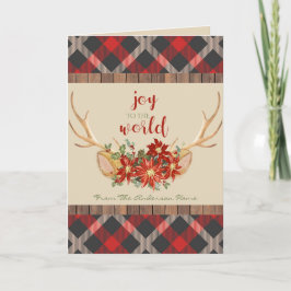 Tarjeta Festiva NAVIDADES de Woodland Antlers