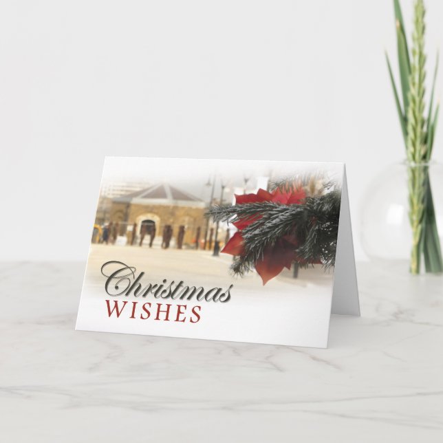 Tarjeta Festiva Navidades de Woolwich Riverside (Anverso)