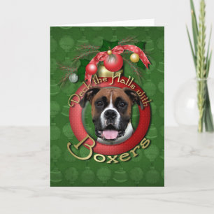 Tarjeta Festiva Navidades - Deck the Halls - Boxers - Vindy