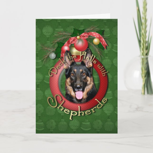 Tarjeta Festiva Navidades - Deck the Halls - Shepherds - Kuno (Anverso)