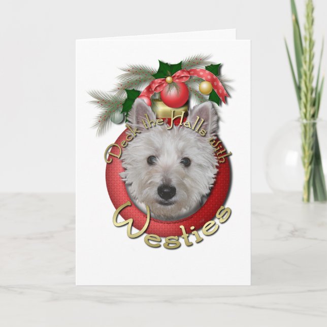 Tarjeta Festiva Navidades - Deck the Halls - Westis - Tank (Anverso)