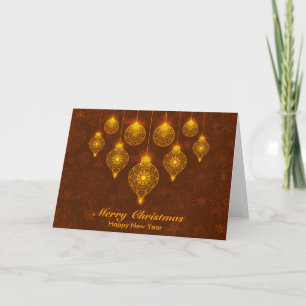 Tarjeta Festiva Navidades decorativos saludando