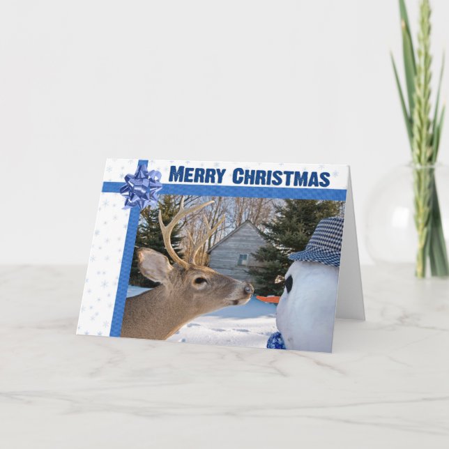Tarjeta Festiva Navidades Deer (Anverso)