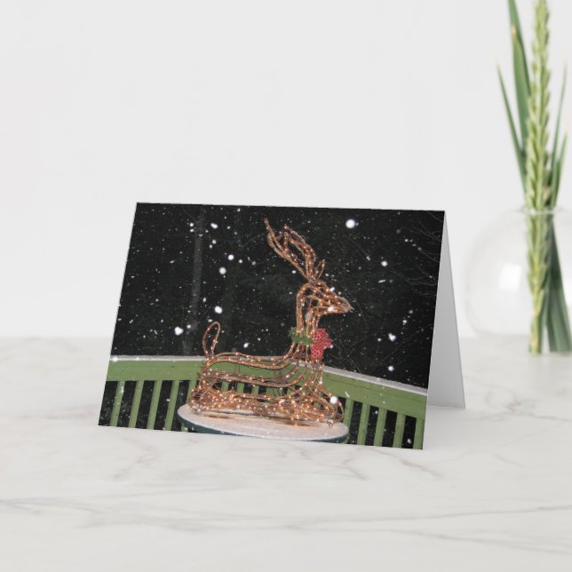 Tarjeta Festiva Navidades Deer (Anverso)