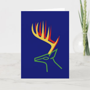 Tarjeta Festiva Navidades Deer