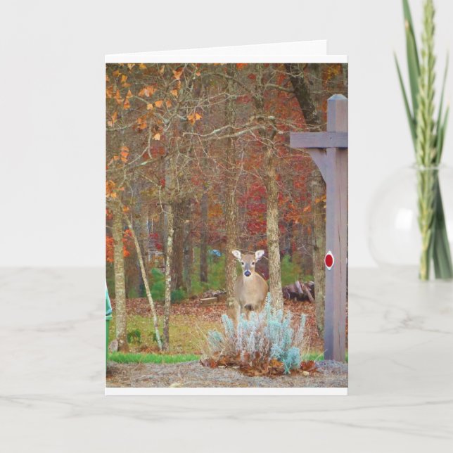 Tarjeta Festiva Navidades Deer (Anverso)