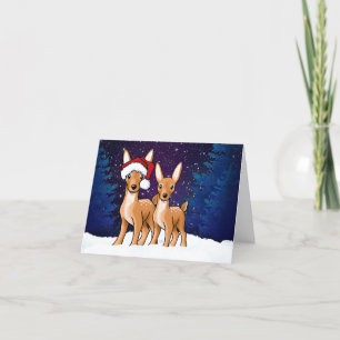 Tarjeta Festiva Navidades Deer KiniArt