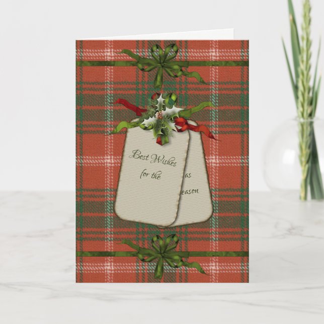Tarjeta Festiva Navidades del antiguo duque de Rothesay (Anverso)