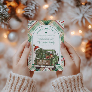 Tarjeta Festiva Navidades del Arco de Camiones de la Rústica Campe