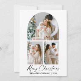 Tarjeta Festiva Navidades del Arco de Fotografía con Escritura de