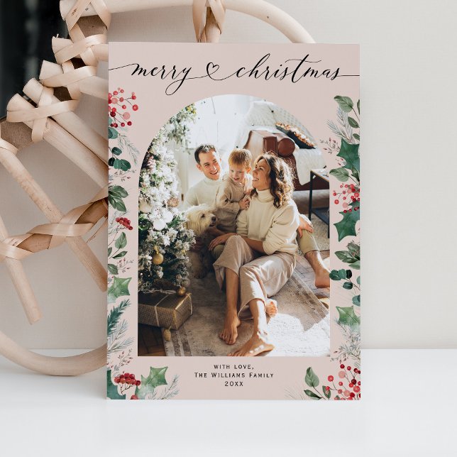 Tarjeta Festiva Navidades del arco fotográfico de la Moda Rustica  (Subido por el creador)