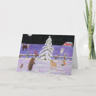 Tarjeta Festiva Navidades del artista autista Marci Deutsch