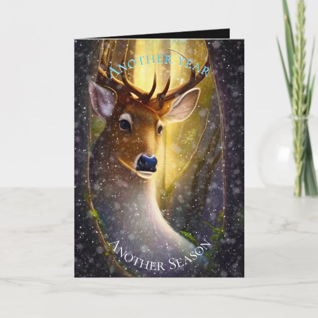 Tarjeta Festiva Navidades del Big Buck (Anverso)