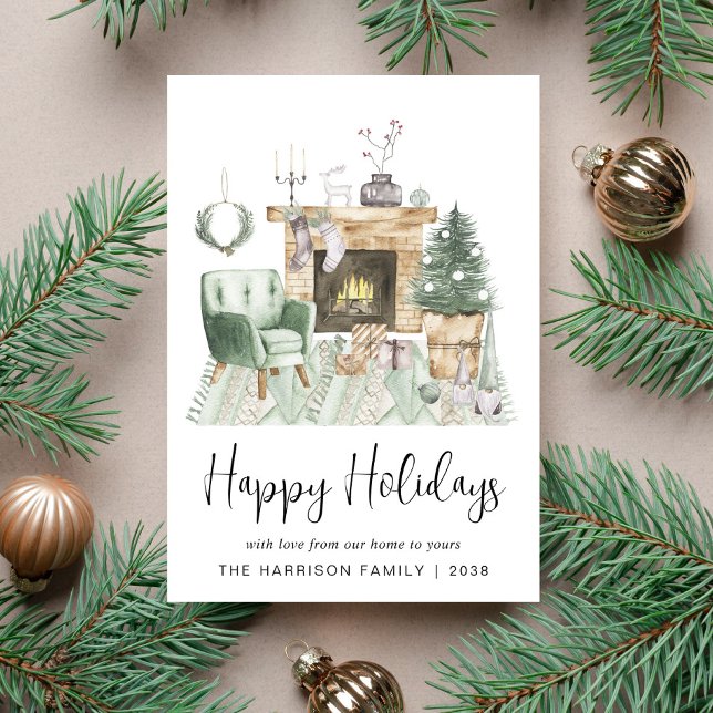 Tarjeta Festiva Navidades del Boho de Felices Fiestas (Subido por el creador)
